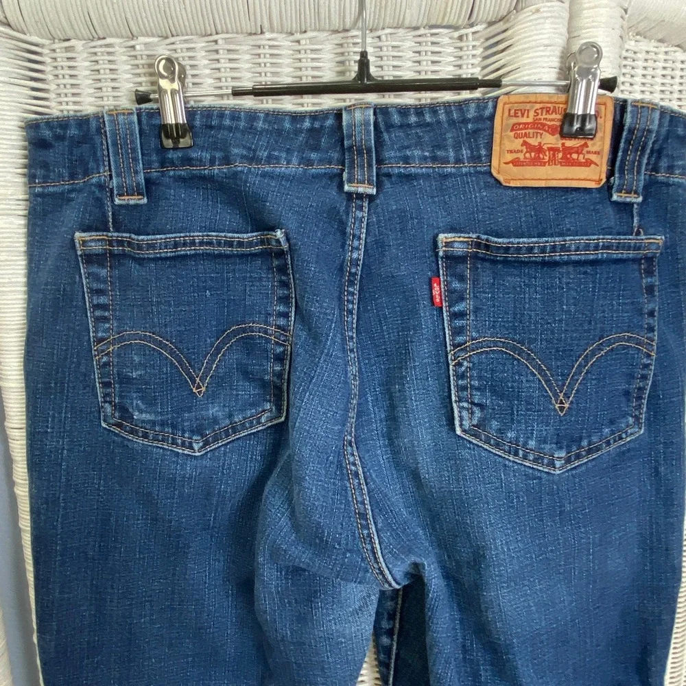 Levi's 525 Bootcut Jeans Women's 12M Medium Wash Stretch Denim‎